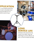 Badass Alloy Drum Holder Stand For Snare Practice Silent Support Rack portable black stand used in drumming setup.