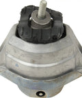Premium Replacement Right Engine Mount 2982501 For Bmw Cars durable aluminum mount top view with bolt connection.