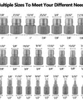 25 Piece Screw Extractor Set With Multi Spline Design For Chrome Moly Bolt Remover with multiple sizes displayed.