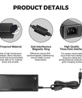 Beefy 36V DC Power Supply Adapter 3A 108W 100-240V AC To 36V DC Converter with 5.5x2.5mm plug, fireproof material, and EMI protection