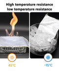 Heavy Duty Asphalt Crack Repair Tape And Concrete Sealant under heat and cold tests, showing 45°C flame and -15°C ice.