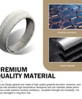 2 Piece Universal Exhaust Manifold Gasket Set Donut Gasket With 65mm Inner Diameter And 80mm Outer Diameter 17mm Thick Sealed