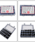 Black Wood Screw Kit, 485-Piece Assortment With Pan Head, Truss Head, And Flat Head Screws, 20 Size Options For Wood And Plastic, DIY Ready High-Precision Threads For A Strong, Long-Lasting Hold., plastic organizer case with black wood screws