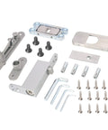 Heavy Duty Self Closing Pivot Hinge With Smooth Swing Action Built Tough For Wood And Secret Doors set of stainless steel hardware components