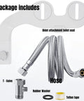 Ultra Slim Bidet Attachment For Toilet With Dual Nozzles For Feminine And Posterior Wash, easy installation accessories