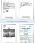 Test reports showing BIFMA and DIN4550 certification for Tall Gas Lift Cylinder Replacement For Drafting Chairs And Bar Stools Heavy Duty Hydraulic Pneumatic Piston Adjustable Height 18 To 28 Inches 2 Inch Outer Diameter Long Lasting Universal Fit For Task Chairs And Stools.