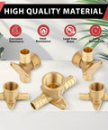 10-Pack PEX Drop-Ear Tee Fittings Three Quarters Inch by Three Quarters Inch by One Half Inch Female NPT Brass Crimp high quality