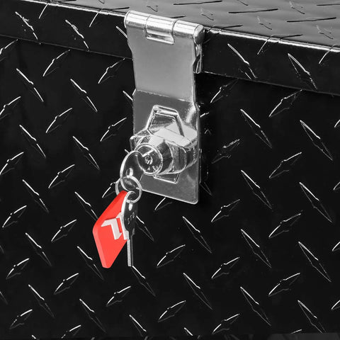 Heavy Duty Aluminum Truck Bed Tool Box With Kickass Lock System And Rugged Dual Side Handles For Stashing All Your Tools And Gear In Pickup Trucks And Rv Solid Black