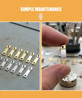 Clock Suspension Spring Replacement Kit 12 Pieces For Grandfather Clocks metal pendulum springs arranged on table