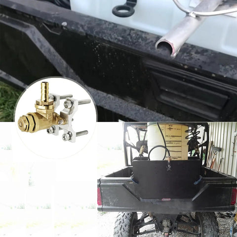 Boomless Spray Nozzle For ATV Sprayers With Brass Size 10 And Size 12 Orifices, Ultra Portable Spot Sprayer Attachment mounted on ATV
