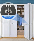 Heavy Duty Zinc Alloy Bifold Door Hinge Set 180 Degree Adjustable With Screws For Closet Cabinets And Bi Fold Doors 2 Pack