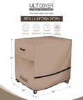 Rolling Dining Prep Table Cart Cover For Outdoor Patio Kitchen And Garden Use Fits Up To 48L 24W 34H Inches Waterproof