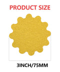 80 Pack 3 Inch Hook And Loop Sanding Discs Wet And Dry Flex Edge Pads Round Disc Size 3 Inch 75MM