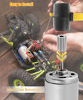 High Speed 12V Ride On Car Motor With Metal Gear 40000 RPM Brushed DC Motor and gear installation near toy car