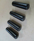 Heavy Duty Dowel Pins 7/16 x 1-1/2 Inch Set of 2 USA Made Multi Purpose Hardware Fastener Kit With Corrosion Resistance For Harsh Environments High Temperature Cold Weather Humidity Mercury Free And Non Toxic, black steel pins