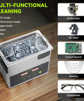 Workhorse Commercial Ultrasonic Cleaner With Heating And Degas Mode Delivers Quiet Efficiency Effortlessly scrubs carburetor and jewelry.