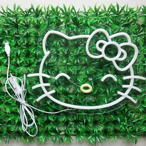 Anime Cat Neon Sign For Girls Room And Game Room, Cute Neon Lights For Birthday Parties And Holidays, Low Heat PVC Neon Lamp