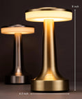 Gold portable dope LED table lamp with touch sensor three levels of brightness rechargeable battery night light for kids