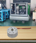 High Output Dc Motor Running 1.5 To 6V Kicking Out A Clean 9000 Rpm inside a sleek 24mm round metal casing on wooden surface.