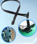 Mini ATX 6-Pin To SATA 15-Pin Power Adapter Extension Cable For HDDs SSDs And DVD CDROM Drives, 16 Inch Length, Pack Of 2, A Killer Pick For PC Builds, Gaming Rigs, And Quick Power Connector Upgrades., 18AWG flat cable with Dell Vostro motherboard and SATA drive connectors