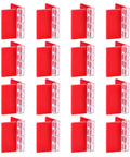 Set Of 16 Clear Self Adhesive Plastic Hinges 35x25mm Small Hinge Pack For DIY Boxes Cabinets Display Stands Glass Furniture