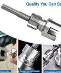 Heavy Duty 3-Piece Dual-Function Pipe Threader Set For PVC 1/2 In 3/4 In And 1 In Internal And External Threads Carbon Steel Manual Or Drill Compatible