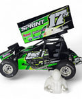 Ultra Lightweight RC Driver Upgrade For 1/10 Scale Sprint Car, 3D Printed And Paintable, with 3D printed driver model