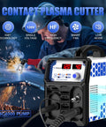 Plasma Cutter With Built In Air Compressor 40A 120V IGBT Inverter Digital Cutting Machine For Clean 3/8 Inch Cut And 3/5 Inch Max Cut High Frequency Quality Build in use