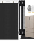 Industrial Strength Appliance Sliders With Pull Straps 49 X 30 Inch Furniture Glide Mat alongside moving straps and gloves.