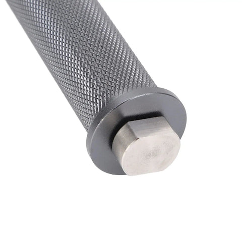 Close-up of Pro Grade Heavy Duty Bench Dogs for Woodworking Set of 2 Fits 20mm Holes on Aluminum Guide Rail Sliding Slots