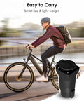 J1772 To Nema 5 15 Plug Adapter Cable For E Bikes Scooters And Electric Skateboards Portable EV Charging Converter in use on a bike.