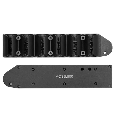 Six Shotshell Sidesaddle Carrier For Mossberg 500 590 Shotguns Beefed Up Aluminum Based Polymer Construction Six Shell Capacity