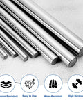 12mm By 1200mm Linear Motion Rods With Solid Case Hardened Chrome Plating, Smooth, Beefy Guide Rails For CNC Machining, DIY Projects, 3D Printers, Model Cars And Aircraft, chrome rods