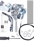 Go Kart Throttle Cable And Throttle Control Assembly Kit for 212cc and 196cc engines, includes screws, springs, cables, ties