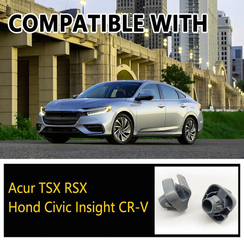 2 Pack Sun Visor Clip Hook Retainer For Honda Accord 1998 2007 and Civic 1996 2004 Gray Replacement Part 88217 S01 A01ZA 88217 S04 003ZA