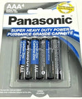 Heavy Duty Triple A Batteries Four Piece Pack Rock Solid Carbon Zinc Chemistry Long Lasting Real Deal Reliability Straight Up Dependable 1.5 Volt Power For Home Gadgets And Toys in a package.