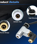 Close-up of BA14500 One Quarter Inch Pneumatic Control Valve Air Toggle Switch For Peterbilt Truck Air Control Systems And Industrial Pneumatic Applications