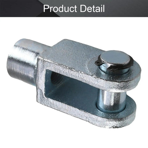 Two Pack Air Cylinder Clevis End Y Type Connector M16x1.5 Female Thread 78mm Length Heavy Duty Iron Pneumatic Fittings For Air Cylinder Foot Mounting Work, iron clevis end