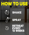 Instructions for using Ant And Roach Killer Spray For Home Use Fragrance Free Kills On Contact Insects Including Ants Cockroaches Spiders.