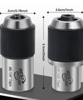 Adjustable Tap Socket Set 3/8 Drive, 3 Piece Tap Handle Tool Kit For Tight Spaces showing two tap sizes #6-1/4 and 1/4-1/2, rugged steel