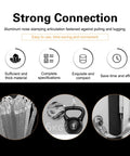 Badass Heavy Duty Flexible Braided Copper Engine Grounding Straps Five Pack showing aluminum nose stamping articulation for strong connection.