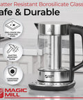 Electric Kettle With Temperature Control And Tea Infuser, 1.7L Large Capacity, Rapid Boil, Keep Warm, Auto Shut Off, BPA Free