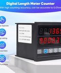 No Drama Digital Measuring Wheel That Nails Feet Meters Yards Inches In A Jiffy Dual Screen Length Counter showing digital readout and set buttons.