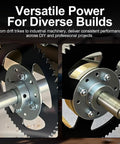 Close-up of axle hub with one inch bore and one quarter inch keyway steel sprocket hub for Predator 212cc and 196cc go-karts.