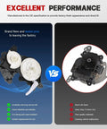Comparison of Knockout Heater Blend Air Door Actuator And AC Climate Servo Motor for Toyota Sienna 2011 to 2020 quality versus inferior parts.