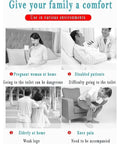 Electric Toilet Seat Booster Lifter For Seniors Adjustable 0 To 45 Degree Rise Nifty Controller Smooth Assist for various users.