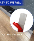 Peel And Stick Self Adhesive Vinyl Floor Transition Strip 20 Feet Long Rubber Door Edge Trim for seamless floor transition