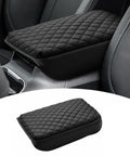 Subaru Outback Center Console Cover 2020-2026 Custom Fit Armrest Pad Protector with quilted black design
