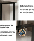 Hella Sturdy Set Of Two Industrial Pipe Legs With Heavy Duty Carbon Steel Build For DIY Table Project, detailed view of the carbon steel frame.