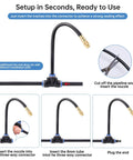 Automatic Drip Irrigation Kit With Five Sixteenth Inch Tubing Copper Atomizing Nozzles installation steps